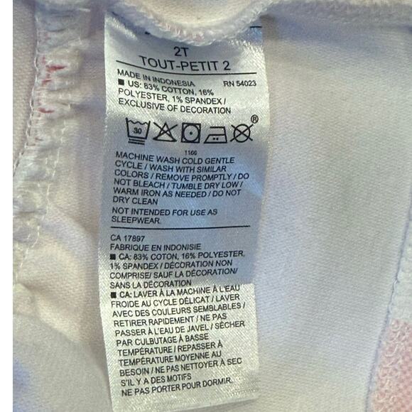 Janie and Jack Sz. 2T Pink Gingham Ponte Dress Short Sleeve Ruffle Hem GUC - Picture 5 of 7